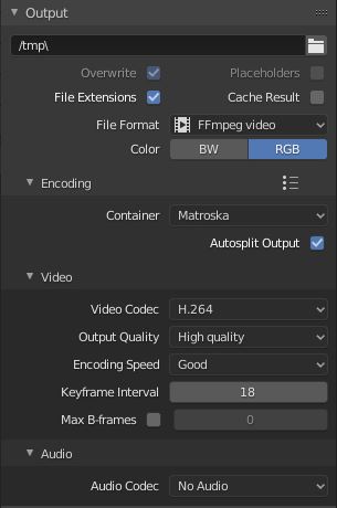 Blender Output Frame Rate and Dimensions