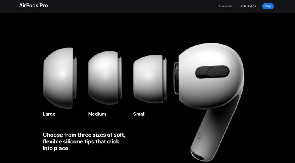 Apple AirPods Pro Scroll Sequence Image Animation